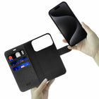 Blu Element - Étui Folio 2-in-1 pour iPhone 17 Pro - Noir-Ajustement précis avec accès facile à tous les ports