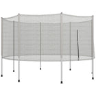 Soozier - Filet de trampoline 12 pi avec 8 poteaux-Enceinte de filet uniquement, trampoline non inclus