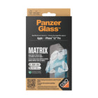 PanzerGlass - Matrix Hybrid Protecteur d'écran pour iPhone 15 Pro - Transparent-La protection contre les chutes et la résistance aux rayures/chocs protègent votre appareil des rayures causées par les aléas de la vie quotidienne