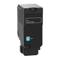 Ecotone Lexmark 71C10C0 Cartouche de toner remanufacturée - Rendement élevé - Cyan-Produit des couleurs éclatantes et uniformes pour des documents professionnels