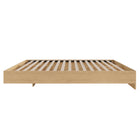 Nexera - Lit plateforme Queen, Érable naturel-Meubles conçus et produits au Canada à partir de panneaux de particules et de MDF certifiés CARB II/FSC.  Item expédié en 24-48 heures après réception de la commande.  Assemblage requis