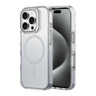 AXS - Crystal Shield Étui D3O fabriqué avec du plastique recyclé MagSafe compatible pour Apple iPhone 16 Pro - Gris Dégradé-Design minimaliste offrant une protection contre les chutes de 6 pieds