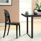 Modway - Casper Restauration Fauteuil d’appoint - Noir-Polycarbonate solide