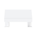 Nexera - Tête de lit queen, Blanc-2 sections de rangement latéral pour vos livres et magazines