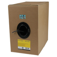 StarTech.com – Bobine de 1000 pi de câble vertical Cat5e solide UTP CMR, noir-Idéal pour les installations ascendantes (dans le mur, le plancher, les ascenseurs, etc.)