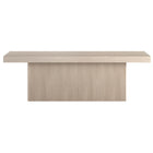 Hudson&Canal - Table basse rectangulaire Torren (122 cm de largeur) - Blanc aulne-La table est fabriquée à partir de matériaux MDF de haute qualité et durables