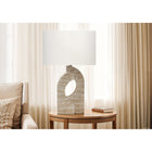 Monarch Specialties - Luminaire - 28 po H Lampe De Table - Résine Beige - Abat-Jour Ivoire / Crème - Contemporain-Dotée d'un interrupteur à bouton rotatif facile à utiliser et d'une ampoule standard de 100 W (non incluse), cette lampe de table décorative vous permet d'éclairer sans effort votre environnement et de créer une ambiance pour toutes les occasions