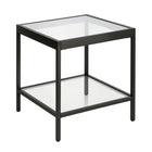 Hudson&Canal - Table d'appoint carrée Alexis de 50 cm de largeur par - Bronze noirci-Un design contemporain moderne pour votre salon, votre chambre et plus encore