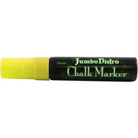 JAM Paper - Marqueur craie - Pointe géante - Jaune néon (526481NY)-Ces marqueurs craies polyvalents peuvent être utilisés sur n’importe quelle surface non poreuse, telle que : Les tableaux blancs, les panneaux lumineux, les tableaux noirs, les fenêtres, les pare-brise et plus encore!