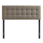 Modway - Lily Rembourré Tête de lit King Size, Taupe-Cinq positions de montée