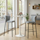 Zuo - Valleta Table de bar - Blanc-Matériau: Acier