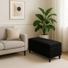 Brassex - Torin Ottoman de rangement - noir-Esthétique moderne