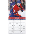 DateWorks - Calendrier Mural 16 Mois 2025 Canadiens de Montréal - 12 po x 12 po - Bilingue-13 images de haute qualité imprimées sur du papier Premium.