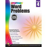 Livre numérique : Spectrum - Word Problems, 704490-EB, 4e année-Vous recevrez deux courriels : le premier confirmant la totalité de votre commande et le second comportant un lien de téléchargement. Vous pourrez utiliser le lien de téléchargement immédiatement ou plus tard, comme vous le voulez.
