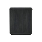 Manhattan Comfort - Ensemble de 2 tables de chevet modernes Evelyn 20" à 1 tiroir - gris charbon-Parfait pour le rangement de chevet, les lampes ou les objets de décoration