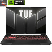 ASUS - Ordinateur portable TUF Gaming A16 16" - AMD Ryzen 5 7535HS - GeForce RTX 4050 - 16 Go RAM - 1 To SSD - Win 11 - Gris-Effectue automatiquement un panoramique et un zoom sur la vidéo pour se concentrer sur vous lorsque vous bougez.