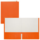 Staples - Porte-document à deux pochettes - format lettre - orange-Couverture de papier avec l'extérieur orange