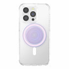 PopSockets - PopGrip pour MagSafe rond avec anneau adaptateur Opalescent Clear-Permet une utilisation mains libres avec les PopMounts. Compatible avec tous les supports actuels.