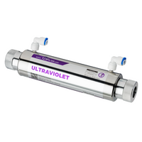iSpring - UVF11A filtre à eau ultraviolet - 11 watts - 110 volts - 10 po de longueur - contrôle intelligent du débit-Intelligent et économique: L'interrupteur à capteur de débit intelligent active et désactive automatiquement le filtre UV sous évier en fonction du débit d'eau, économisant ainsi l'énergie et prolongeant la durée de vie de la lampe UV.