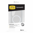 OtterBox - Symmetry Clear Magnets Case pour Samsung Galaxy S25 - Transparent avec teinte bleue-Bords surélevés autour de la caméra pour une protection contre les chocs violents