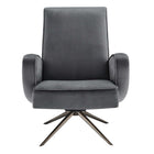 Modway - Superior Performance Velvet Chaise pivotante - Gris-Assemblée requise