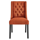 Modway - Baronet Bouton touffé Tissu Chaise à manger - Orange-Assemblée requise