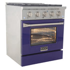 Kucht - 30 po Série KDF Cuisinière Pro Style au gaz propane - Acier inoxydable/Bleu-Garantie limitée du fabricant de 2 ans