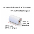 Eddie pis - Rouleau de papier thermique - 2-1/4 po x 60 pi - Paquet de 100 (Sans BPA)-2-1/4"W x 60' L x 1-3/8"D