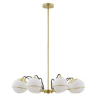 Modway - Hanna 8-Lumière Lustre - Or opale-Ampoules : 8 E26, 25W max, G45 (non incluse)