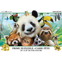 Howard Robinson - Selfie au zoo - 500 pièces-Casse-tête 3D lenticulaire de 500 morceaux