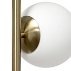 JAC Styles Liam 66" 2-Light Floor Lamp - Gold with White Shade-6