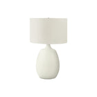 Monarch Specialties - Luminaire - 26 po H Lampe De Table - Abat-Jour Ivoire / Crème - Résine Crème - Contemporain-Cette lampe de table de style contemporain de 26 pouces de haut avec un cordon de 6 pieds ajoute une touche décorative discrète à votre table d'appoint ou d'extrémité dans le salon ou le bureau, ou sur une table de chevet dans votre chambre à coucher