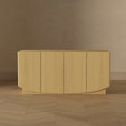 Manhattan Comfort - Ardea 60" Buffet contemporain à 4 portes - Chêne naturel-Garantie limitée du fabricant de 30 jours