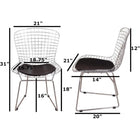 Nicer Furniture - chaise de salle à manger - noir - Paquet de 2-Manchot