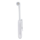 Evry - mini lampe de lecture rechargeable avec clip intégré et col flexible - Blanc-Luminosité réglable avec un gradateur sans paliers