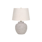Monarch Specialties - Luminaire - 22 po H Lampe De Table - Béton Crème - Abat-Jour Ivoire / Crème - Moderne-Apportez un style moderne subtil à votre espace de vie avec cette lampe de table de 22 pouces de haut, avec une base classique en forme d'urne avec une finition texturée en béton crème, un abat-jour tambour empire simple en tissu de lin ivoire, terminé par un fleuron doré sur le dessus