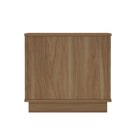 Manhattan Comfort - Table de nuit moderne Horizon 21,7" - Érable-Assemblage Snap It Comprend des rainures internes de haute qualité pour un assemblage simple, sans outils requis