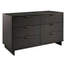 Manhattan Comfort - Granville commode double large moderne 55,04" - gris foncé-Assemblage à domicile requis Tout le matériel inclus