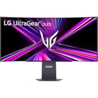 LG - Moniteur de jeu incurvé UltraGear OLED WQHD 240 Hz 800R 45" 21:9-L’énorme OLED WQHD de 45 pouces avec une courbe abrupte de 800R et une luminosité maximale de 1300 nits vous plonge au cœur de l’action, tandis qu’un taux de rafraîchissement de 240 Hz et un temps de réponse de 0,03 ms maintiennent le jeu incroyablement rapide et fluide