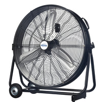 Matrix Industrial - Ventilateur de style tambour de 24" à entraînement direct industriel léger-Moteur à trois vitesses