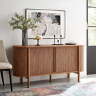 Modway - Cadence 63" courbé Buffet - Noyer-Buffet polyvalent