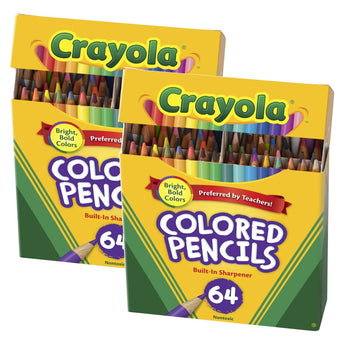 Crayons De Couleur Courts Crayola - Pack De 12, Mine épaisse, En Bois Reboisé, Non Toxique - 10