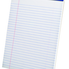 Ampad® – Bloc-notes perforé, ligné large, micro perforations, bloc/50 feuilles, format lettre, blanc-Bloc/50 feuilles, format lettre, blanc