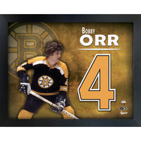 Orr B 16x20 Jersey Number Frame Bruins - Impression encadree - 16" x 20"-Qualité supérieure - virtual frames