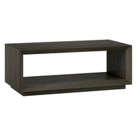Hudson&Canal - Table basse rectangulaire  Evie 48 po de largeur - brun aulne-Un design contemporain moderne pour votre salon, votre bureau et plus encore