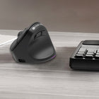 Intekview  - Souris verticale sans fil Bluetooth + 2.4G - Noir-8