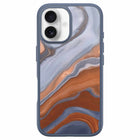 OtterBox - Coque Symmetry avec motifs graphiques et MagSafe pour iPhone 16 - Marbre du désert élevé-Ouverture conçue avec précision pour une interaction facile avec le contrôle de la caméra