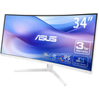 ASUS - Incurvé Moniteur Eye Care VA 34 po - VU34WCIP-W-Ioniseur d'air intégré pour une meilleure qualité de l'air intérieur