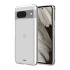 AXS - ULTRA CLEAR Étui testé contre les chutes pour Google Pixel 8 - Transparent-Protection anti-UV pour afficher clairement le design original de votre cellulaire