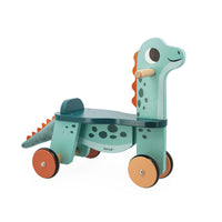Janod - Dino - Portosaure à chevaucher-Montez sur un Portosaurus, conçu comme un Brachiosaure.
